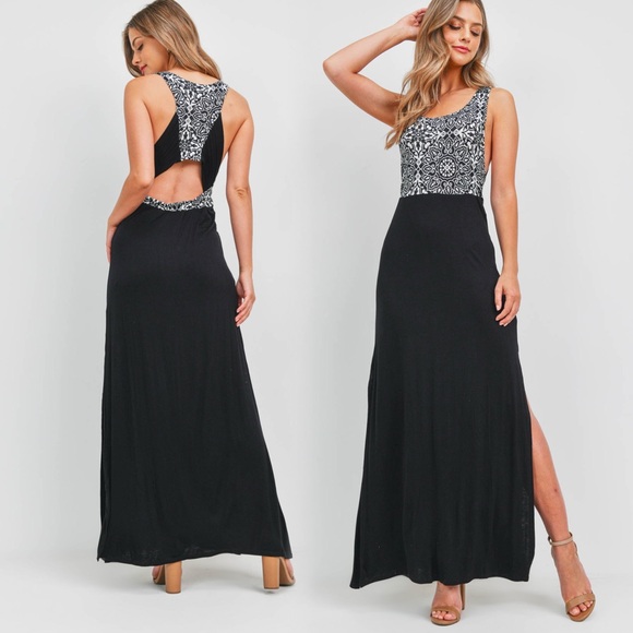 Dresses & Skirts - Black and White Maxi Dress